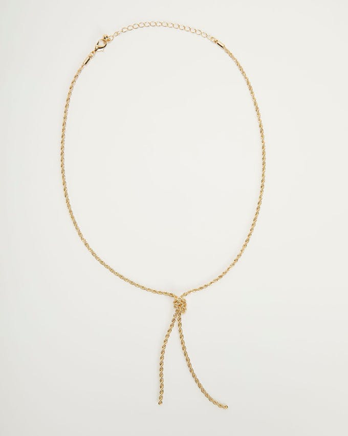 Boston Rope Chain Necklace - Gold view 1