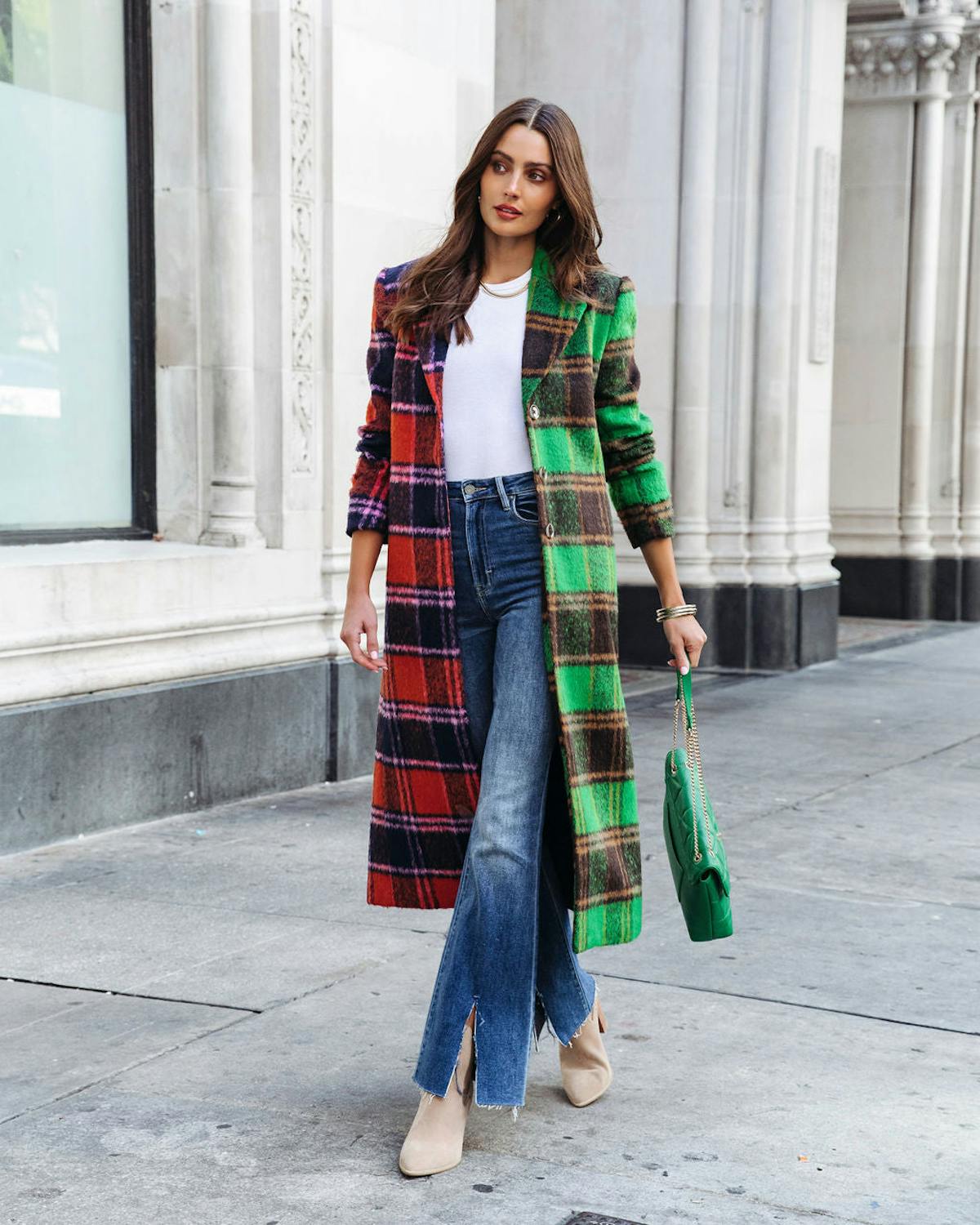 Different Pathways Pocketed Plaid Coat - FINAL SALE view 1